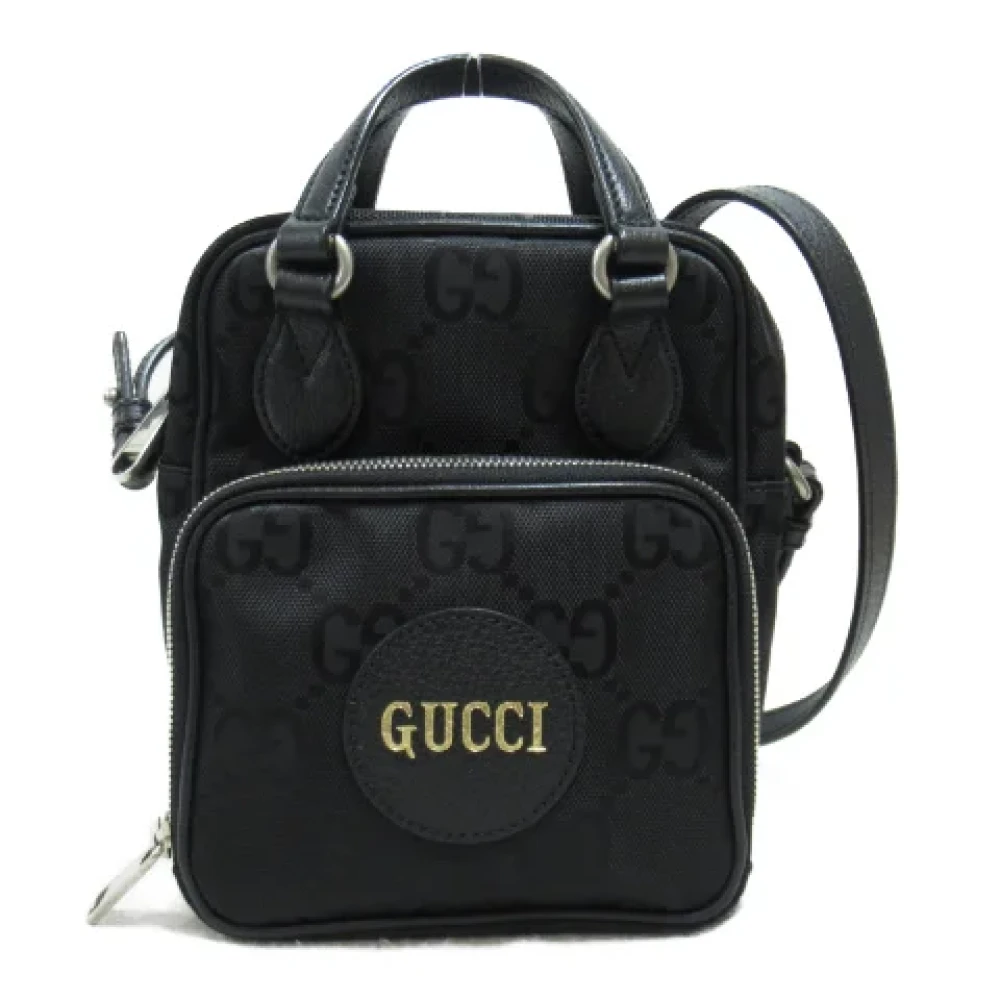 Gucci Vintage Pre-owned Canvas crossbody-bags Black Dames