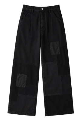 Spliced Canvas Trousers