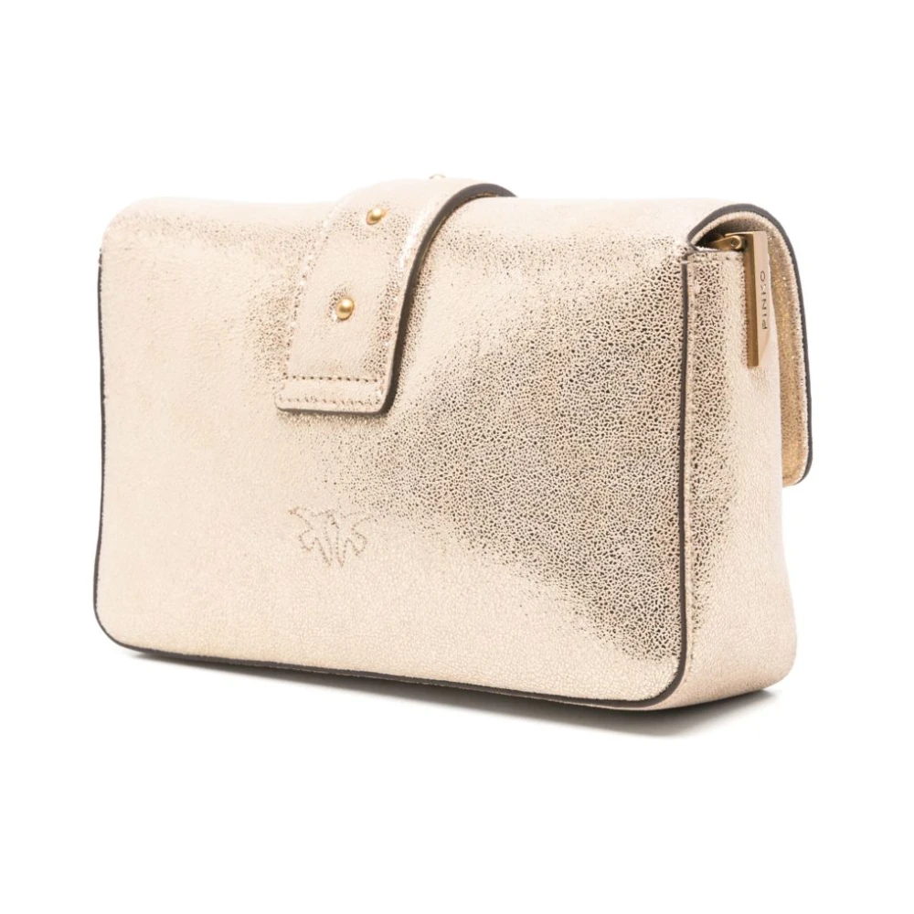 pinko Gouden Ketting Schoudertas Yellow Dames