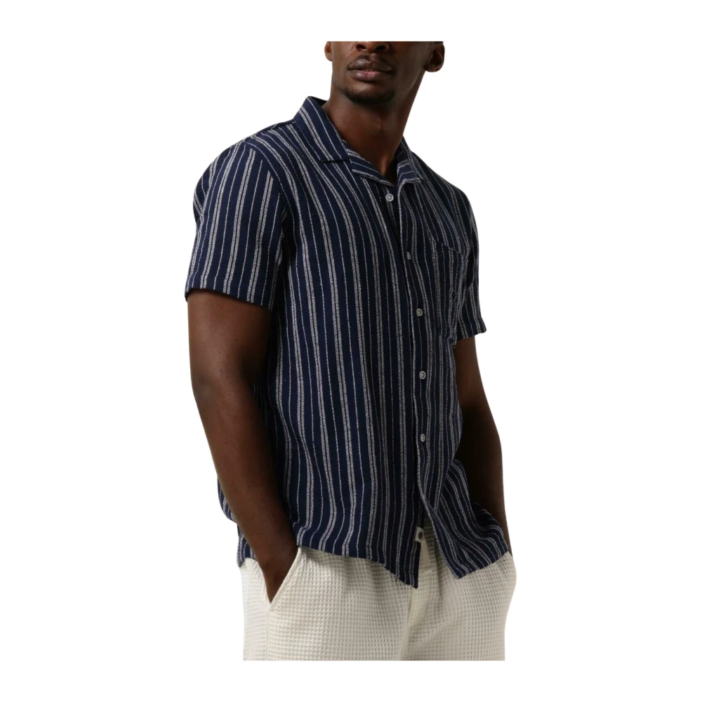 Anerkjendt Heren Dobby Shirt Blue Heren
