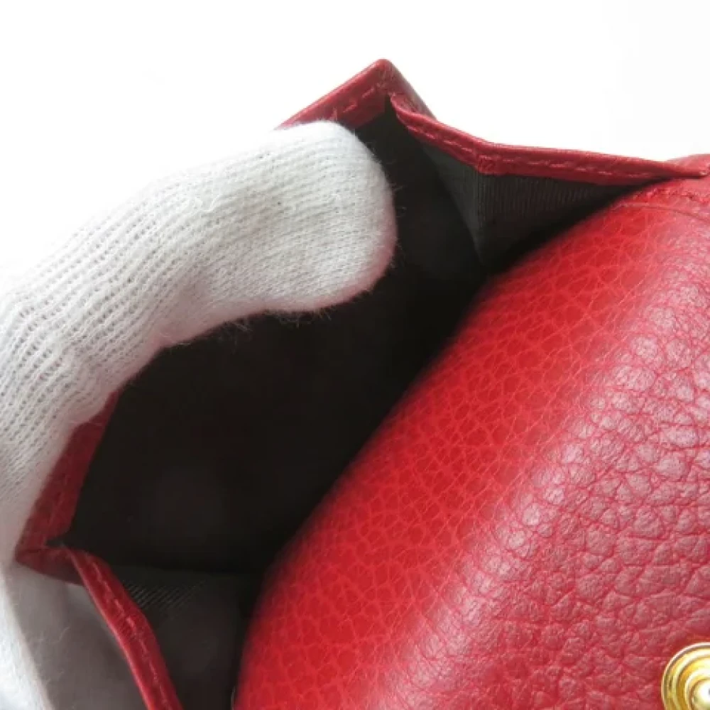 Gucci Vintage Pre-owned Leather wallets Red Dames