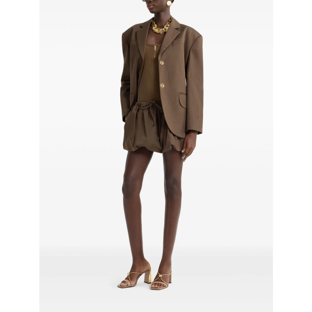 Patou Elegante Bruine Jas Brown Dames