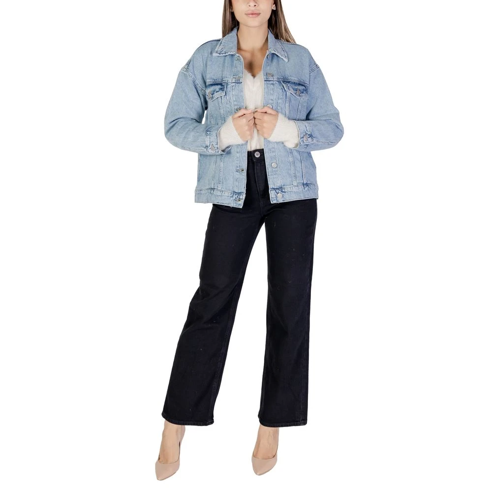 Vero Moda Blauwe Katoenen Damesjas & Mantel Blue Dames
