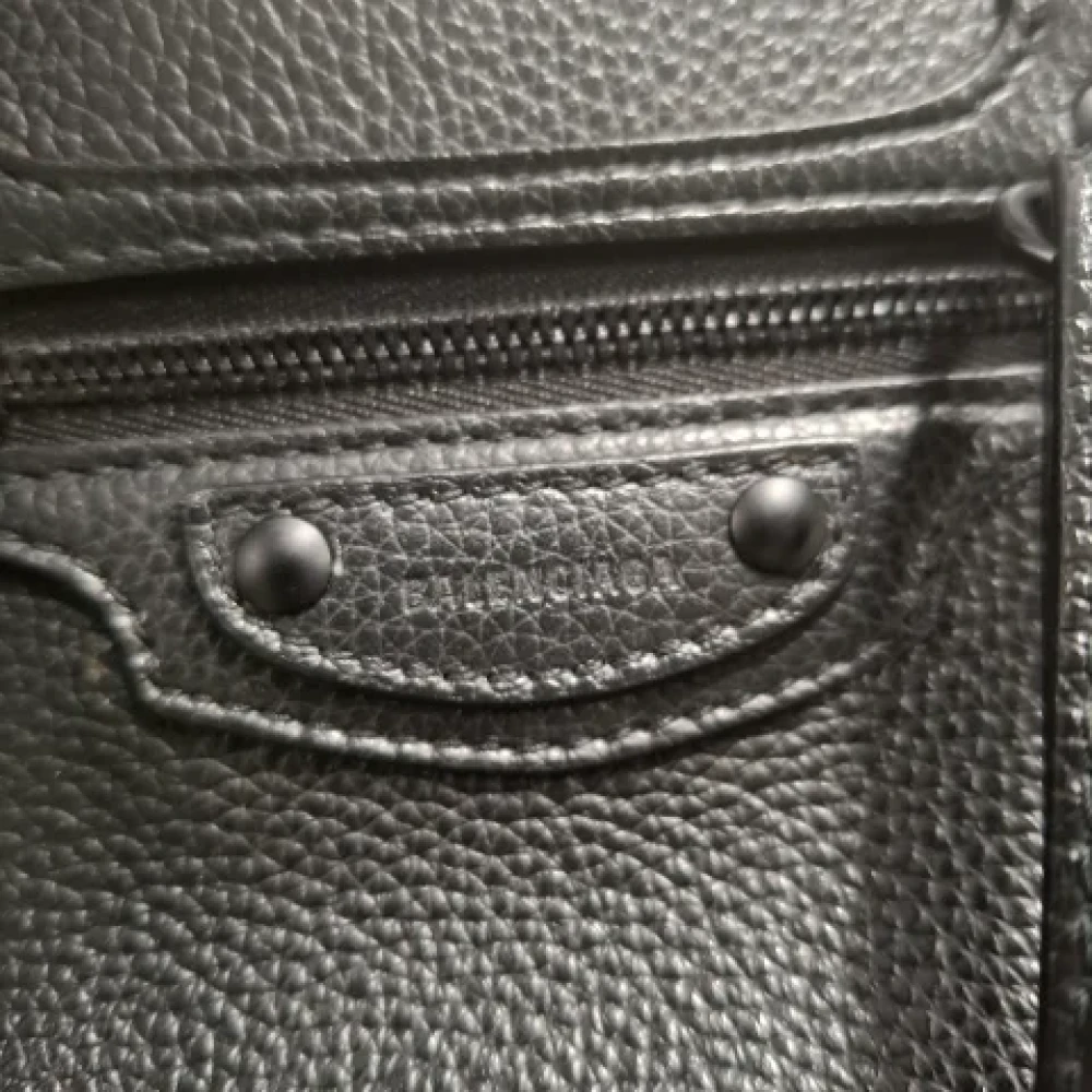 Balenciaga Vintage Pre-owned Leather crossbody-bags Black Dames