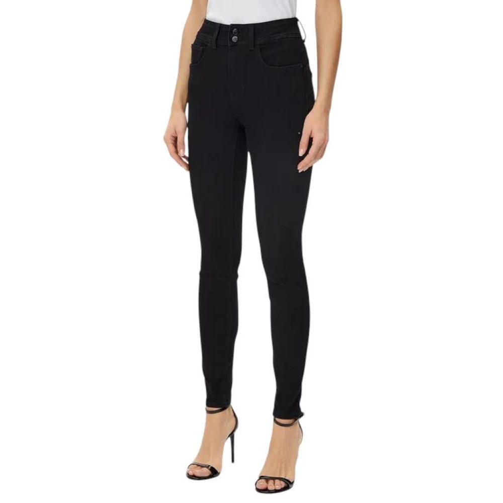 Guess Women's Black Skinny Jeans,, Block Shape Up Trousers W30