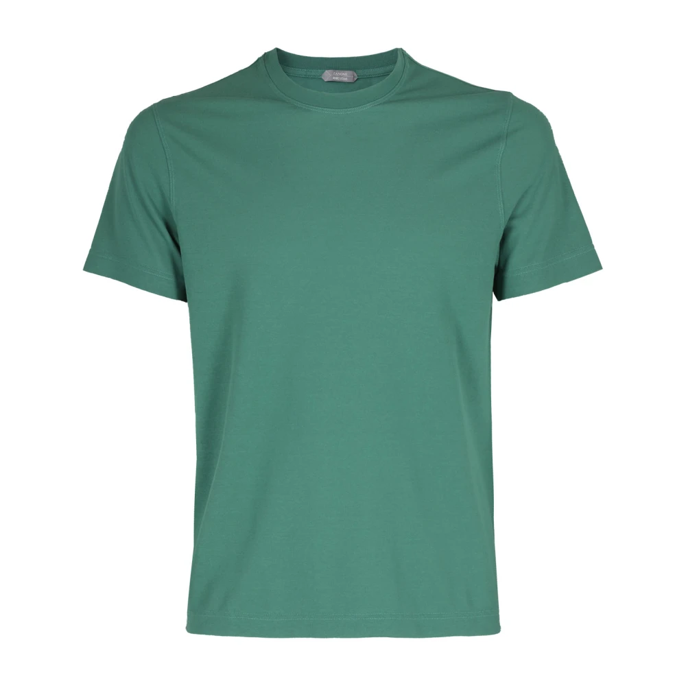 Zanone T-Shirts Green Heren