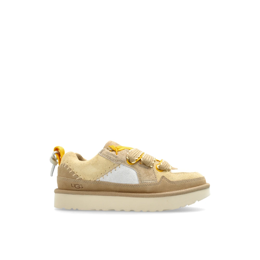Ugg Women's Beige Sneakers, 8 Uk, Lo Lowmel Biarritz