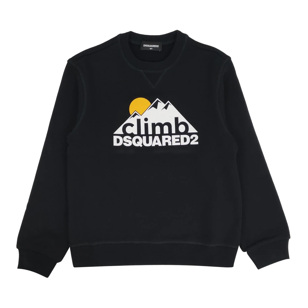 Dsquared2 Boys Black Crew Neck Sweatshirt - Kids Sweatshirts - 12 Y - Kids
