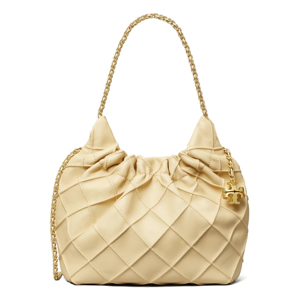 TORY BURCH Mini Hobo Schoudertas Beige Dames