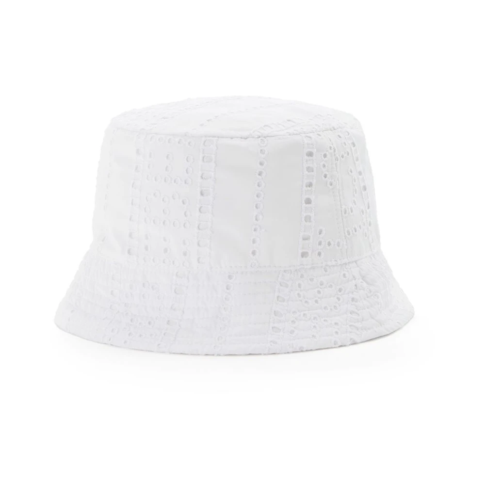 Iceberg Logo Bucket Hat White Dames
