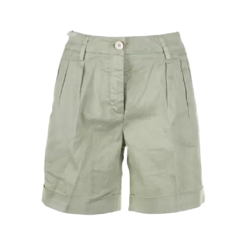 Re-Hash Women's Green Casual Shorts, W28, Bermuda Shorts