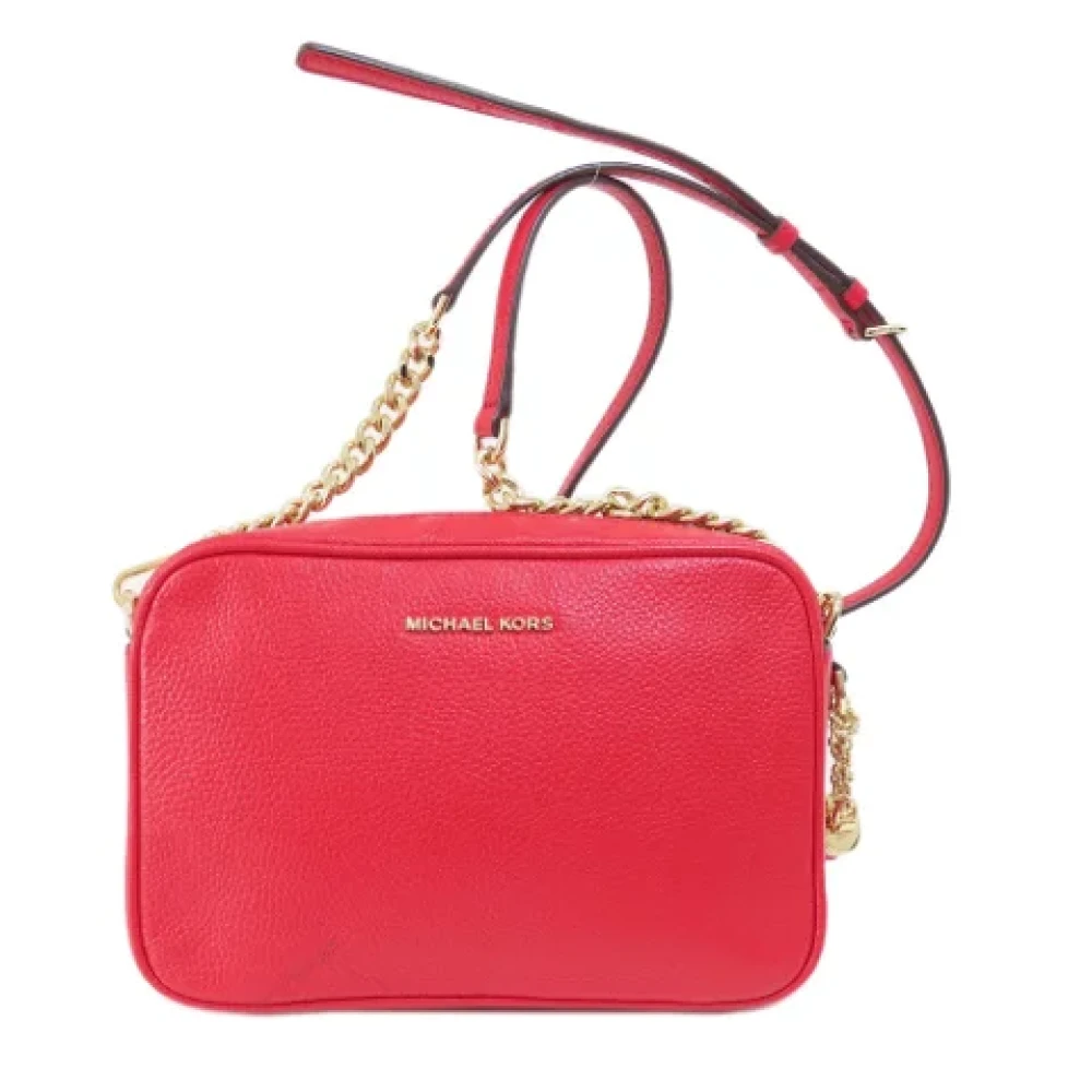 Michael Kors Pre-owned Leather shoulder-bags Red Dames