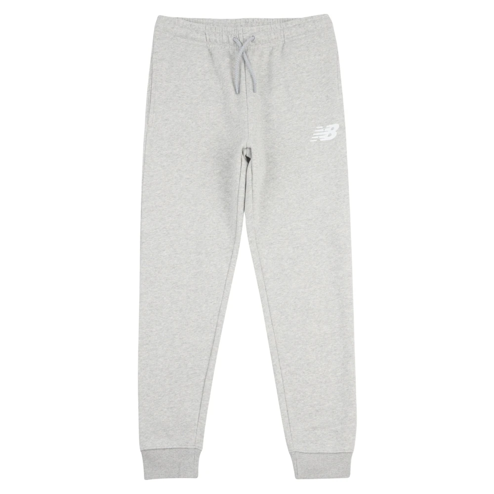 New Balance Boys Gray Sweatpants, 3 Y, Stacked Logo Joggers In Grey