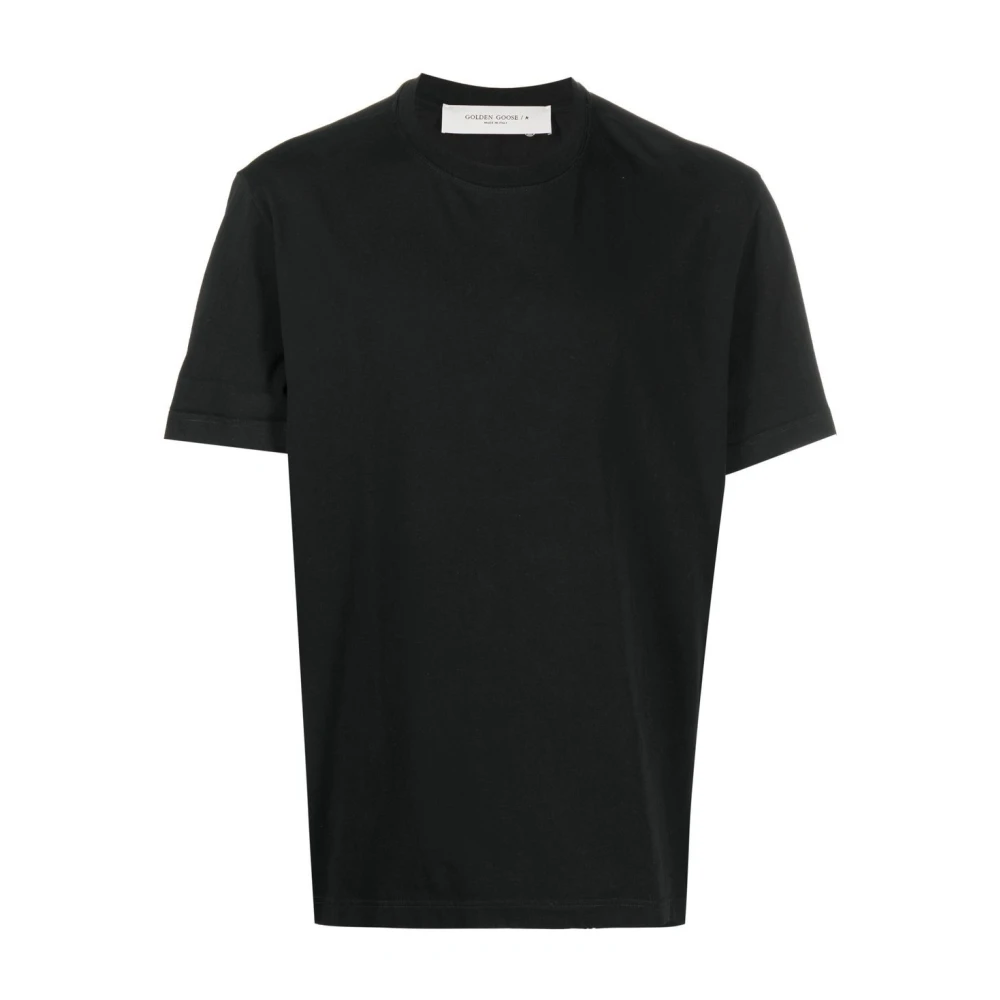 Golden Goose Black T-Shirts, Male, M, Distressed T-Shirt
