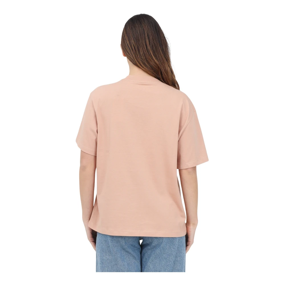Calvin Klein Jeans Eenvoudig en verfijnd T-shirt met korte mouwen Pink Dames