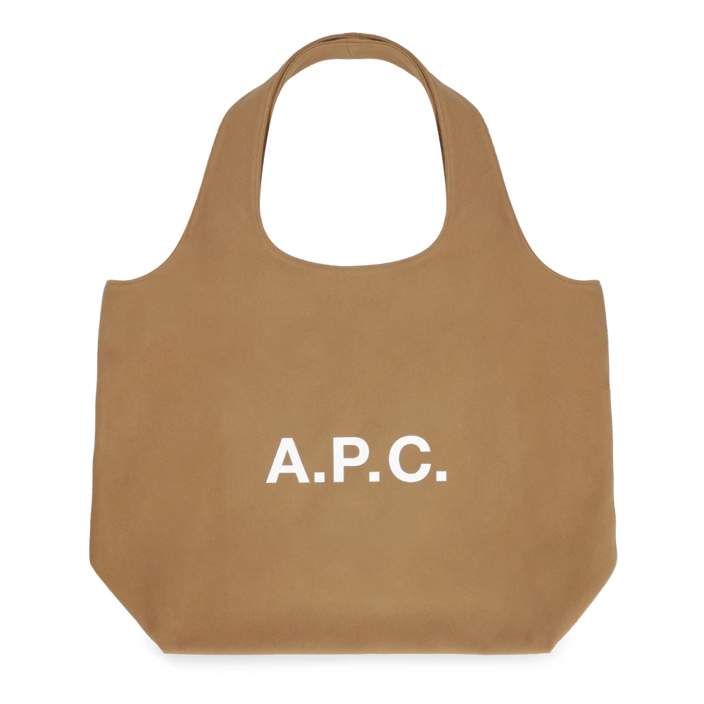 A.p.c. Wol Kasjmier Tote Tas Brown Dames