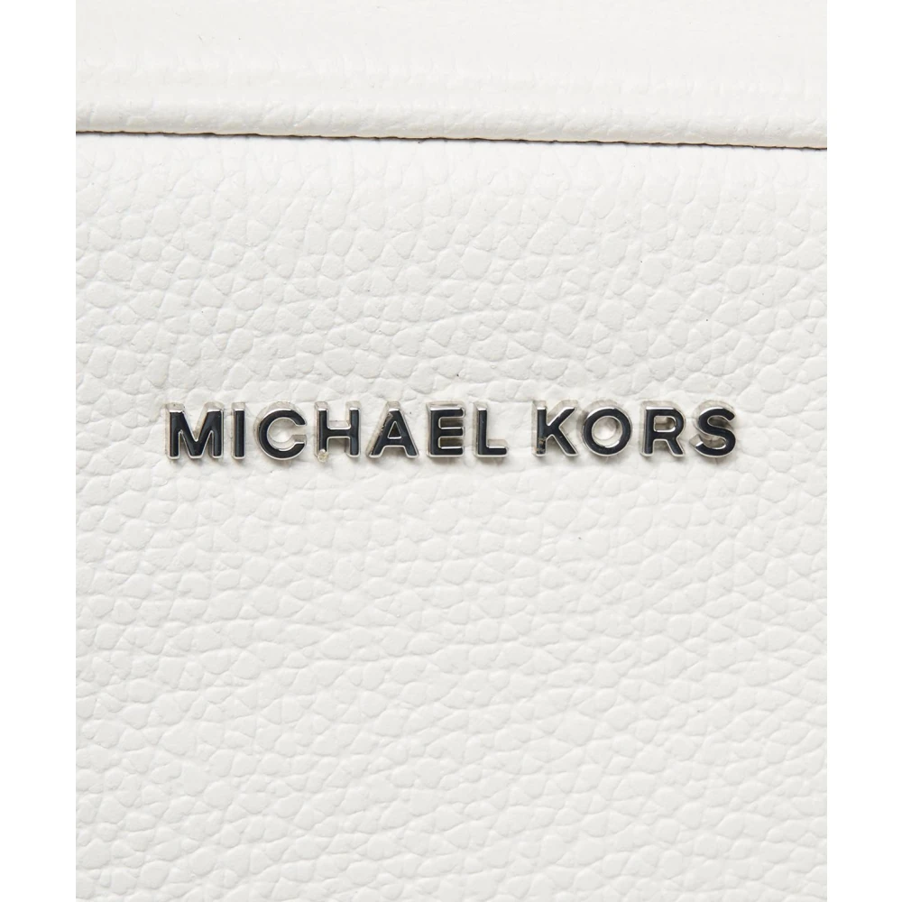 Michael Kors Witte leren schoudertas Ginny White Dames