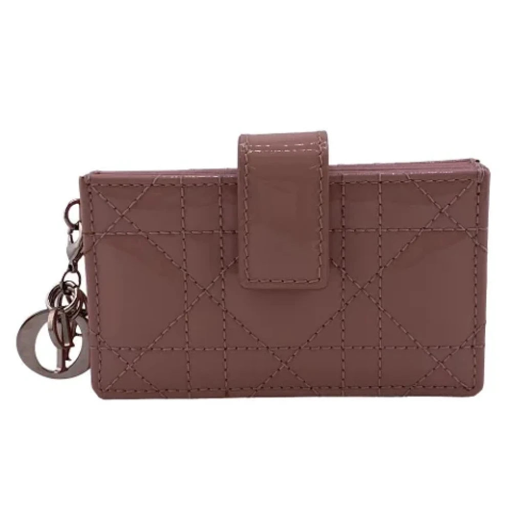 Dior Vintage Pre-owned Leather wallets Pink Dames