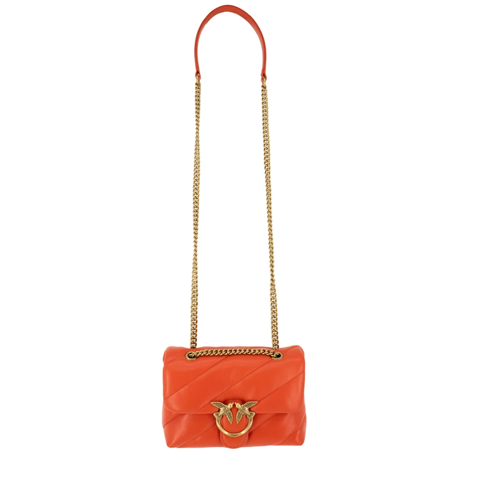 pinko Gewatteerde Love Birds Mini Tas Red Dames
