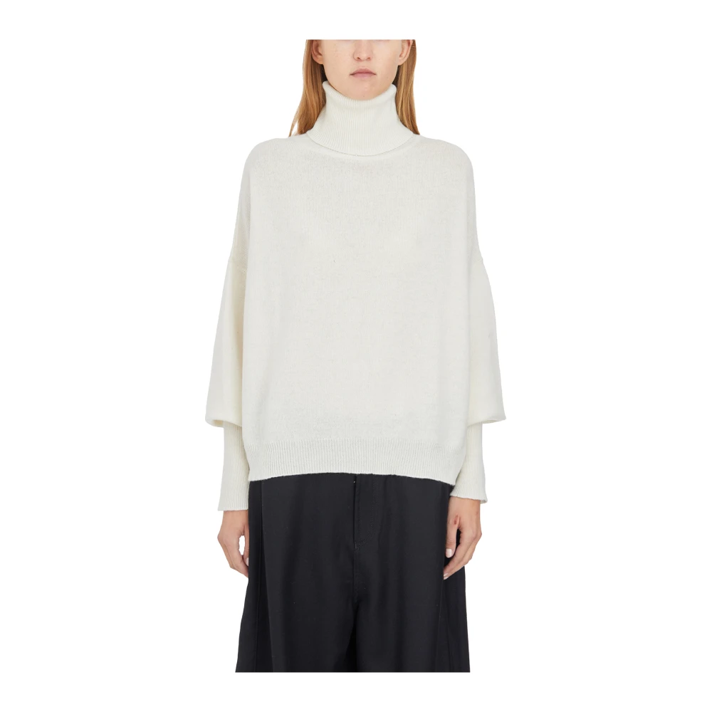 Andrea Ya aqov Kasjmier en wollen coltrui Beige Dames