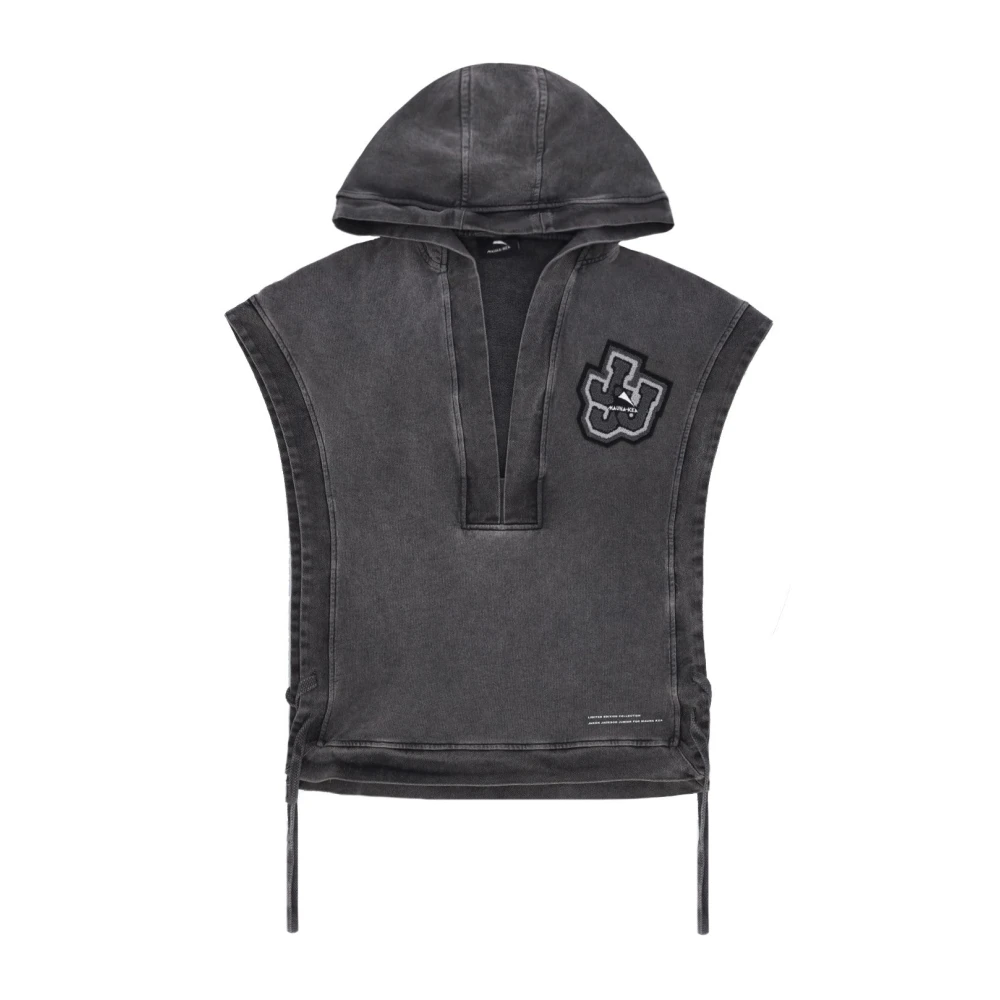 Mauna Kea Zwarte Hooded Poncho Sweatshirt Triple J Black Heren