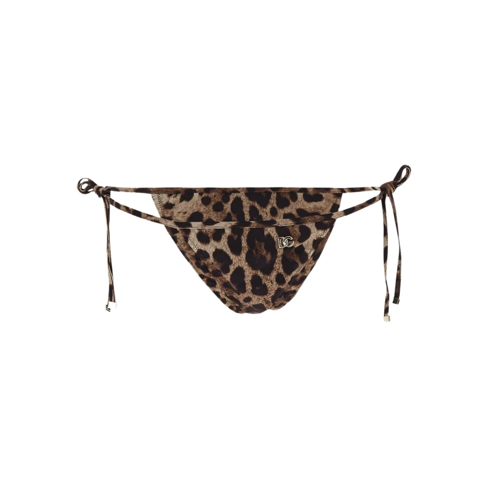 Dolce & Gabbana Leopard Bikini i polyamid Multicolor, Dam