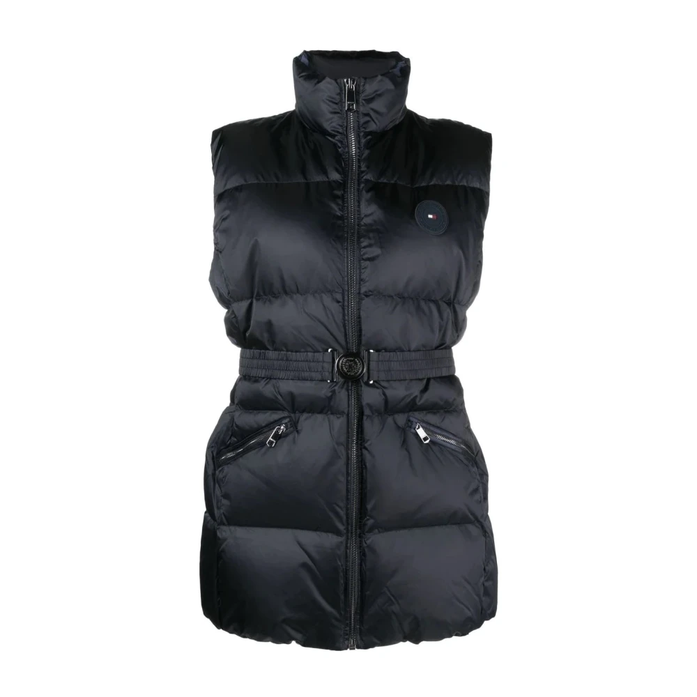 Tommy Hilfiger Women's Blue Two Tone Puffer Vest - Waistcoats - S - Jackets