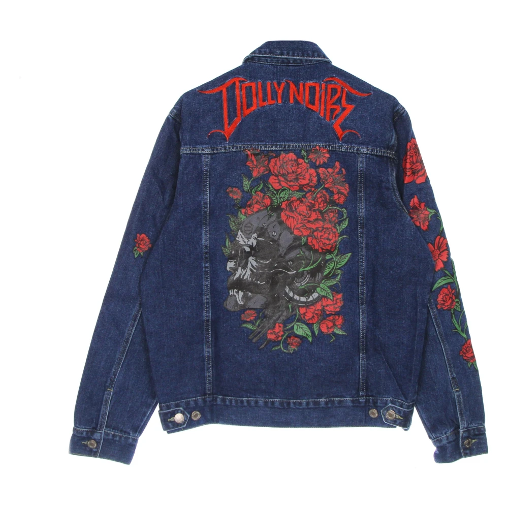 Dolly Noire Rode Lente Klassieke Denim Jas Blue Heren