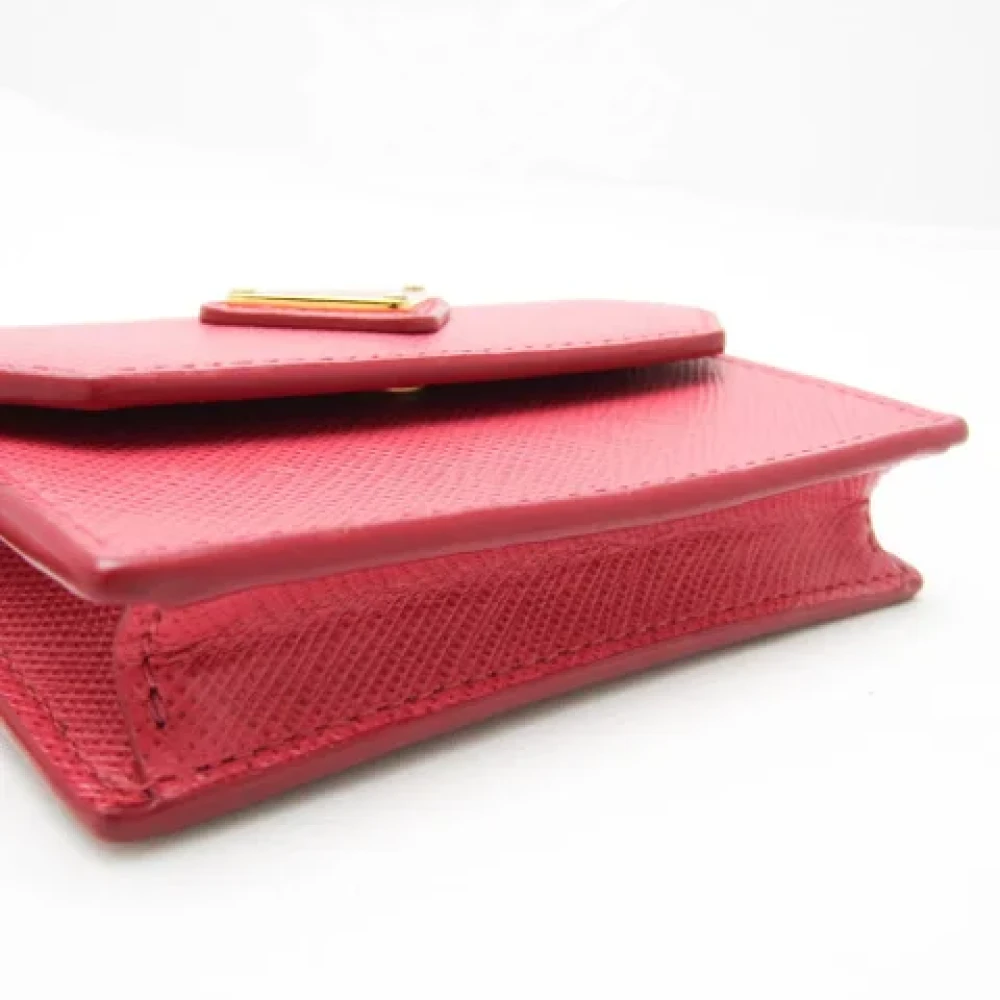 Prada Vintage Pre-owned Leather wallets Pink Dames