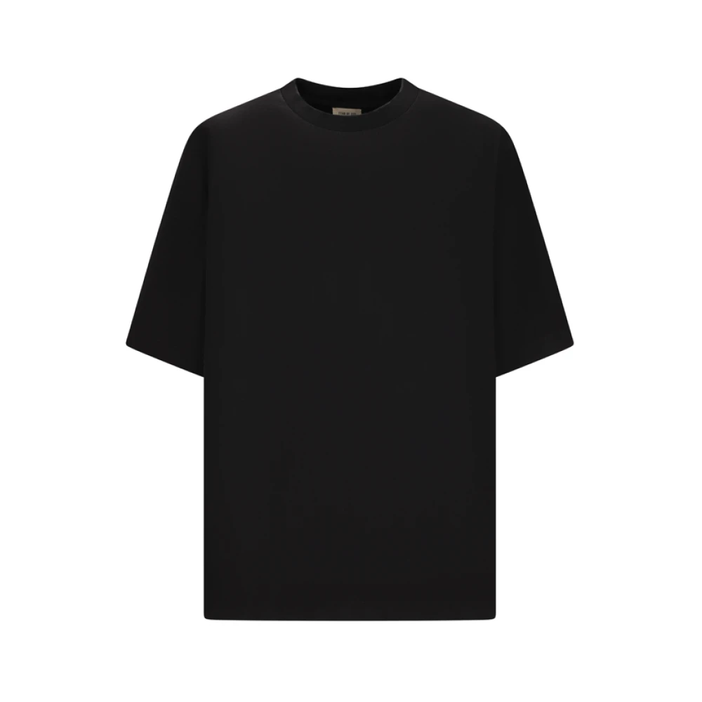 Fear Of God Unisex Black Heavy Cotton Tee - T-Shirts - Xl - Tops