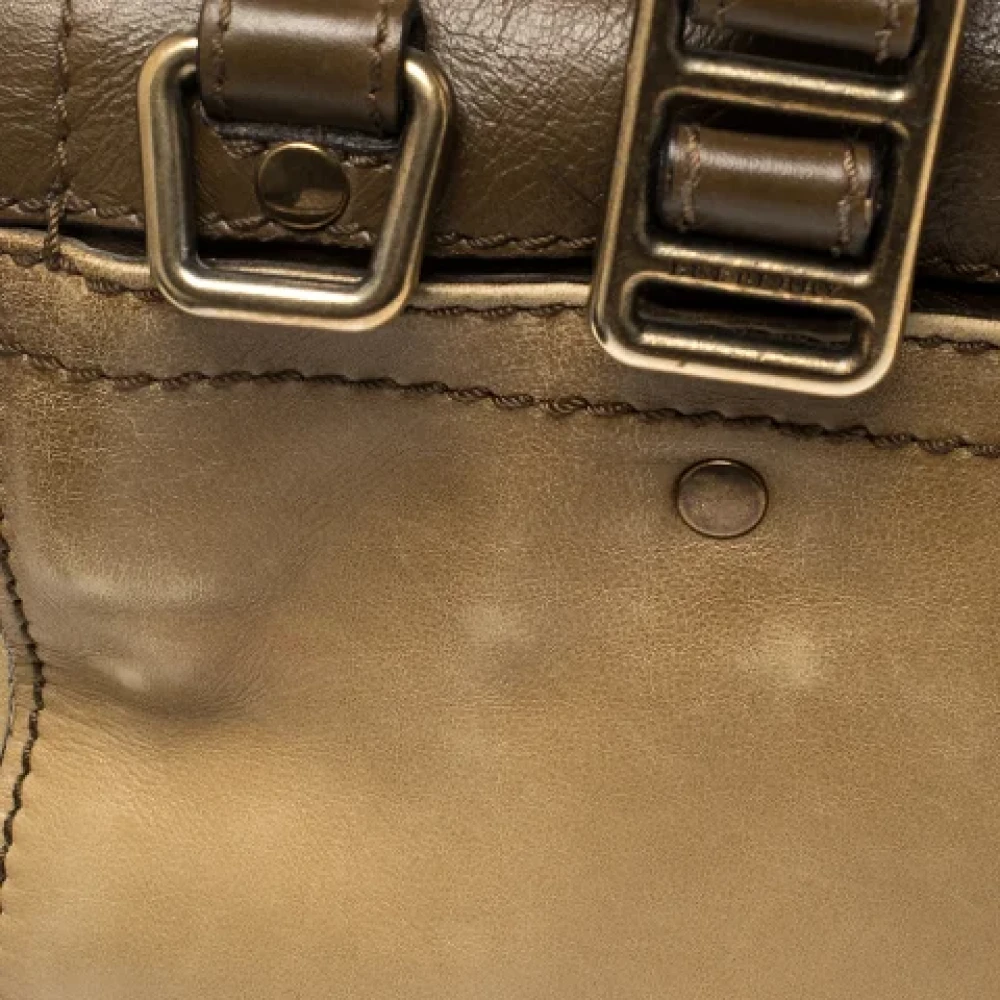 Burberry Vintage Pre-owned Leather handbags Brown Dames