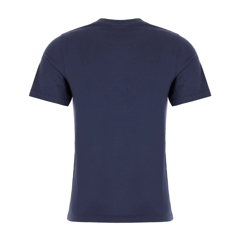 Maison Kitsuné Casual Katoenen T-Shirt voor Mannen Blue Dames