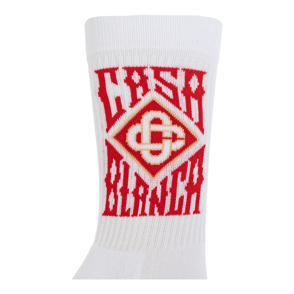 Casablanca Sokken met logo White Heren