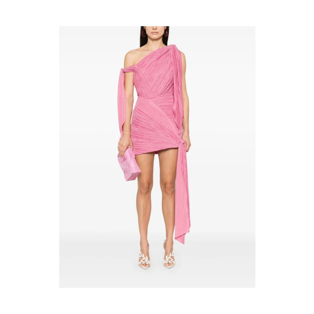 Cult Gaia Framboosroze Asymmetrische Hals Jurk Pink Dames