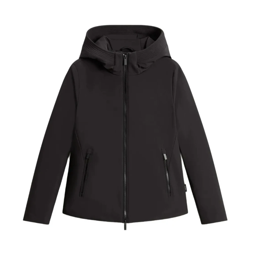 Woolrich Black Firth Down Short Parka - Female - Down Jackets - S - Jackets
