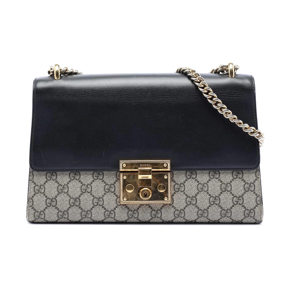 Gucci Vintage Women's Brown Pre-Owned Vintage Monogram Chain Shoulder Bag