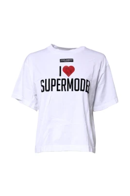 Logo Detaljer Bomulls T-shirt