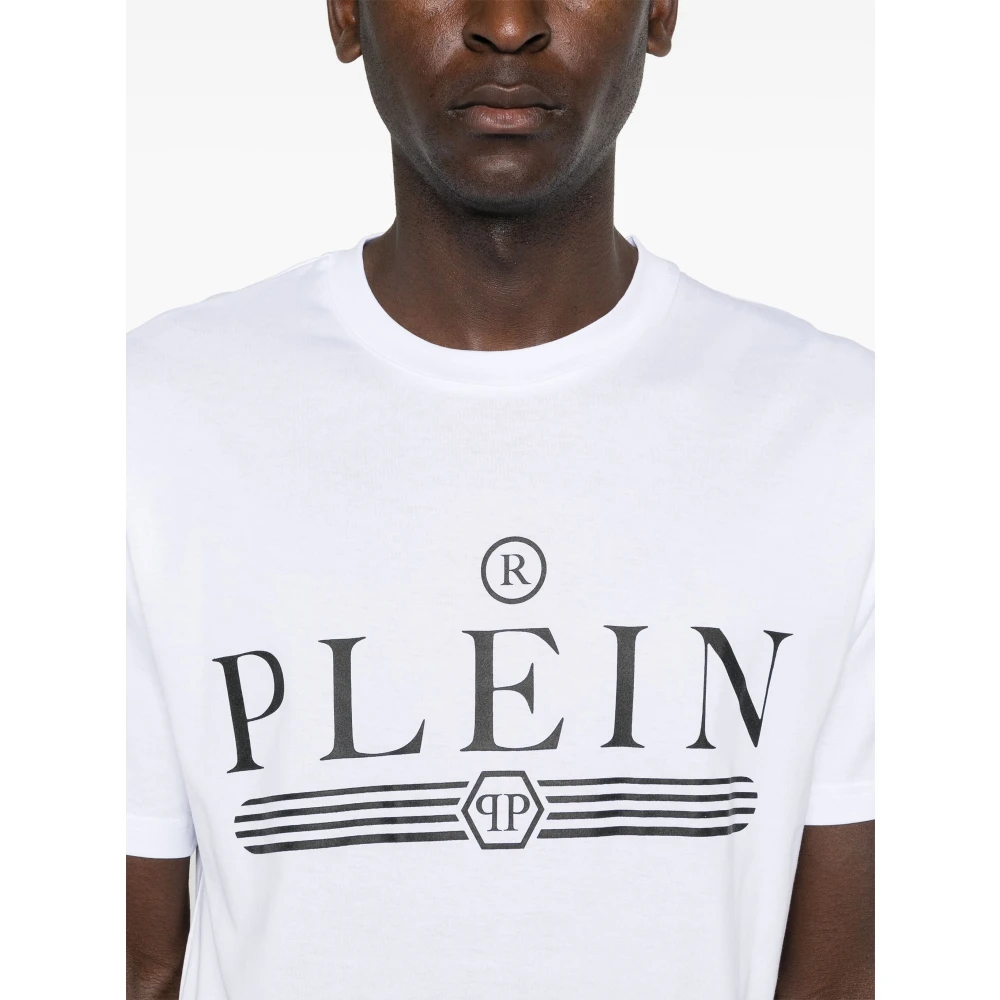 Philipp Plein Witte T-shirts en Polos met Plein Print White Heren