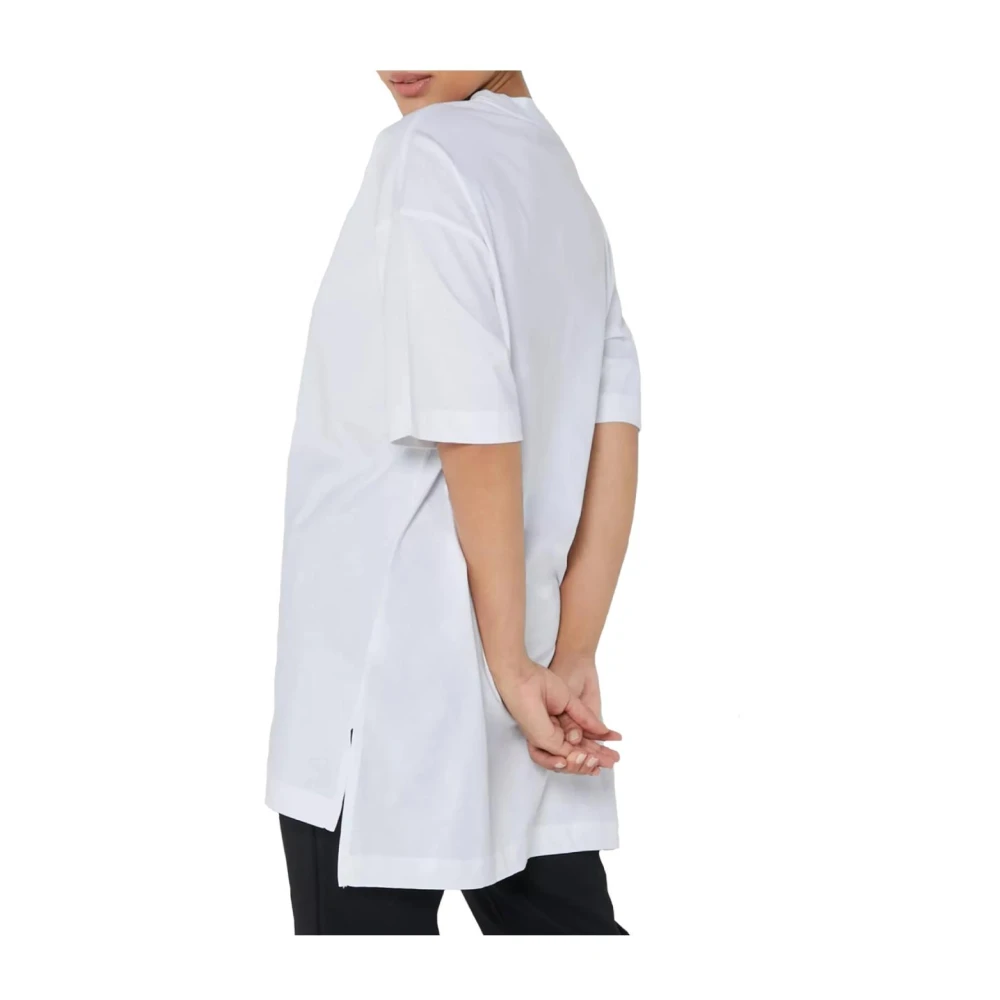 Calvin Klein Verstoord Logo Oversized Tee White Dames