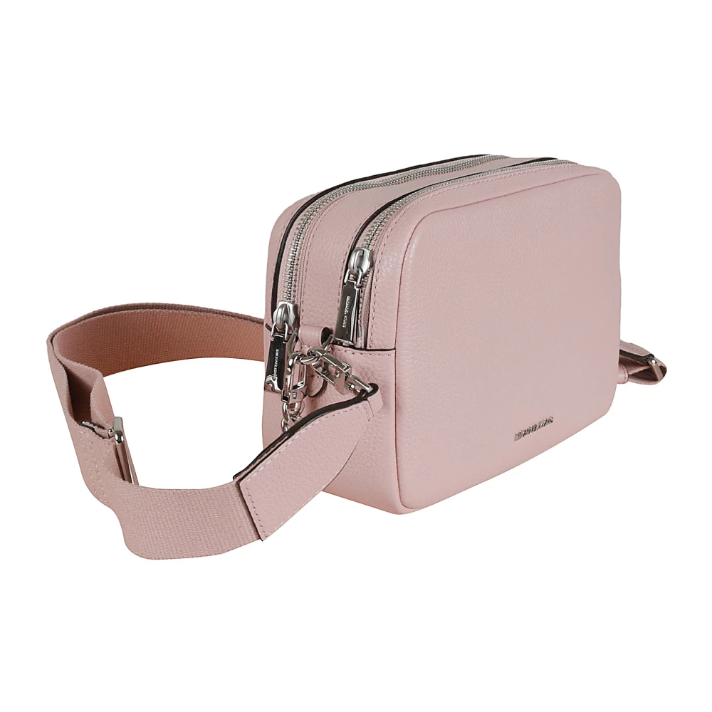 Michael Kors Zwarte leren cameratas Pink Dames