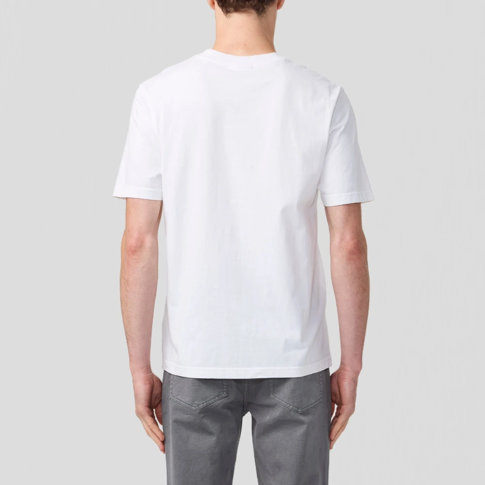 Nn07 Geborduurd Wit Katoenen T-shirt White Heren