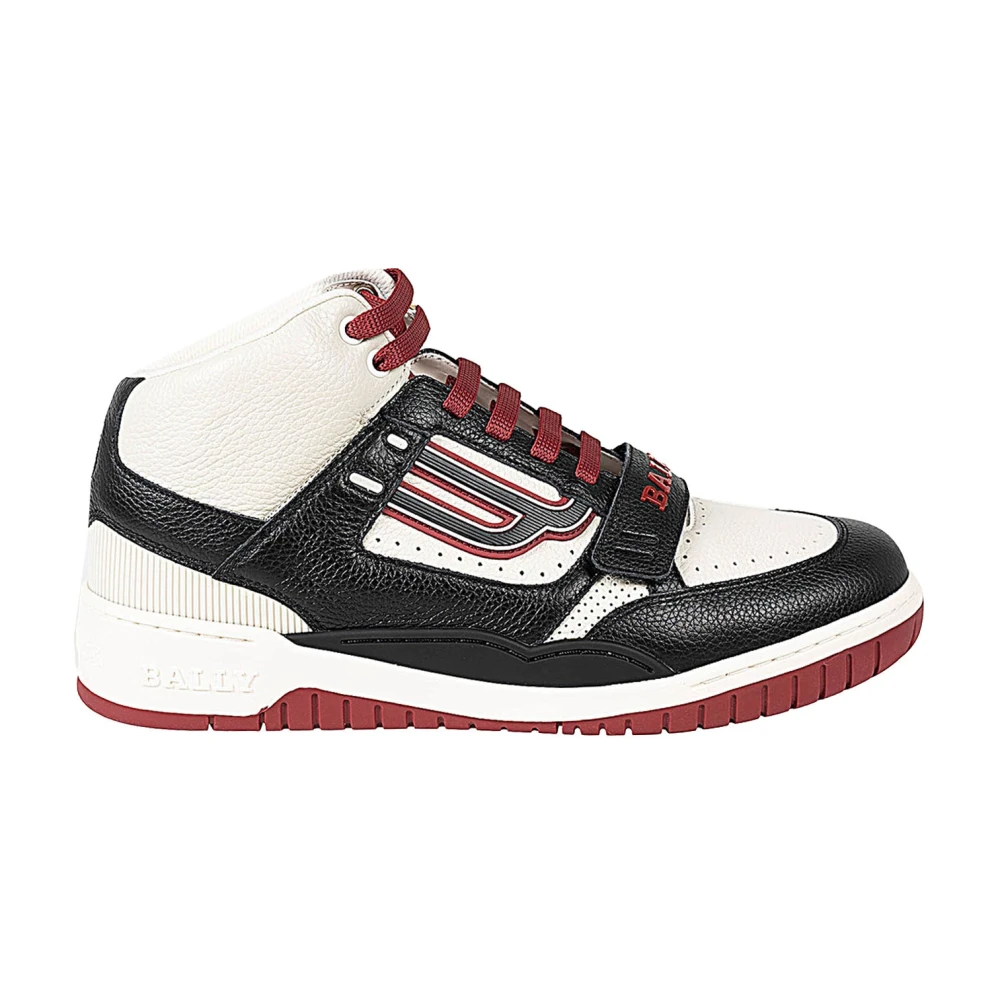 Bally Hoge Vetersneakers Heren Schoenen Zwart