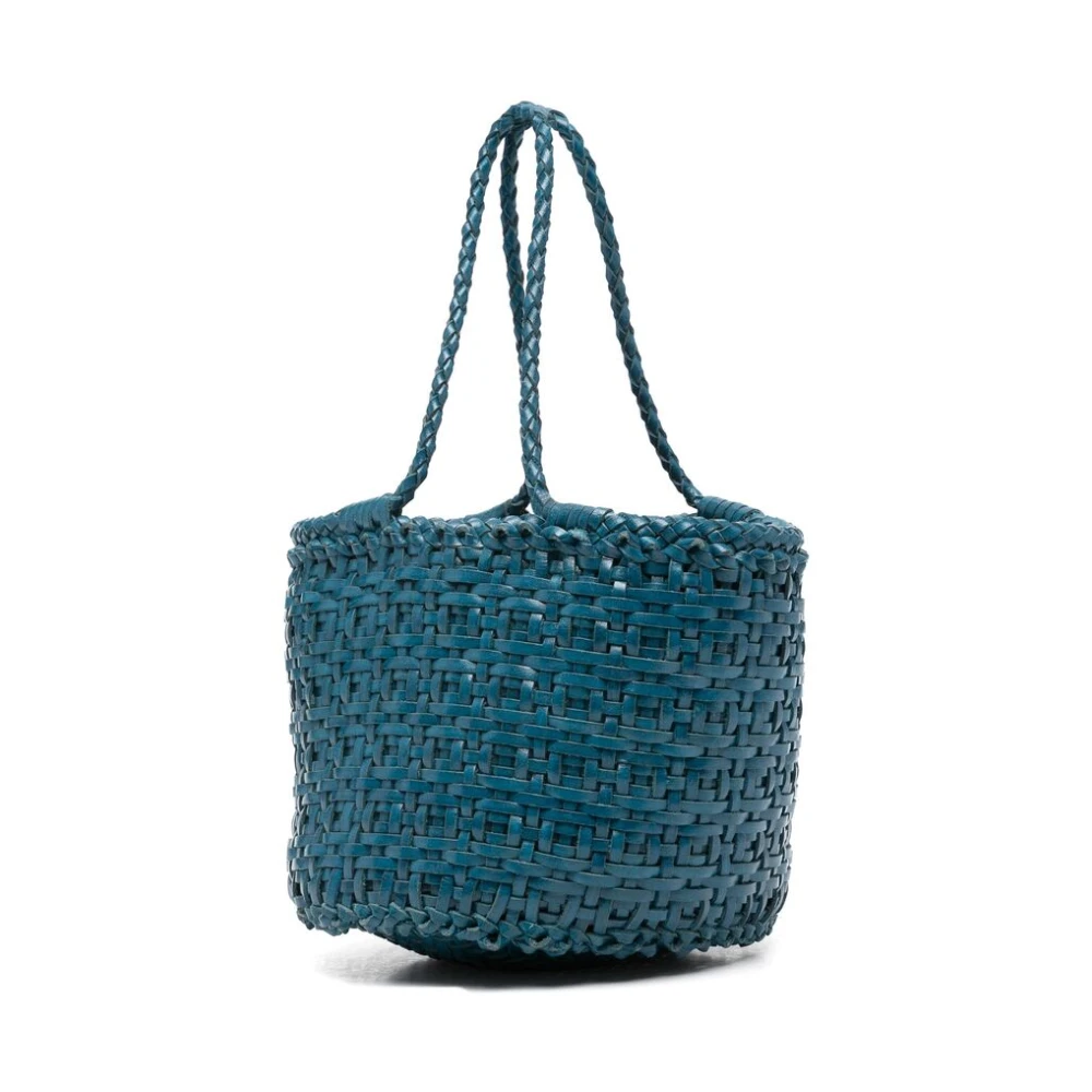 Dragon Diffusion Blauw Leren Bucket Tas Blue Dames