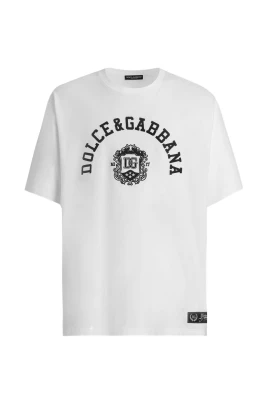 Jersey T-shirt med brodyr