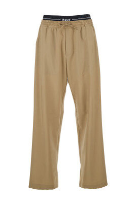 pantalon-beige-en-laine-stretch-avec-taille-elastique