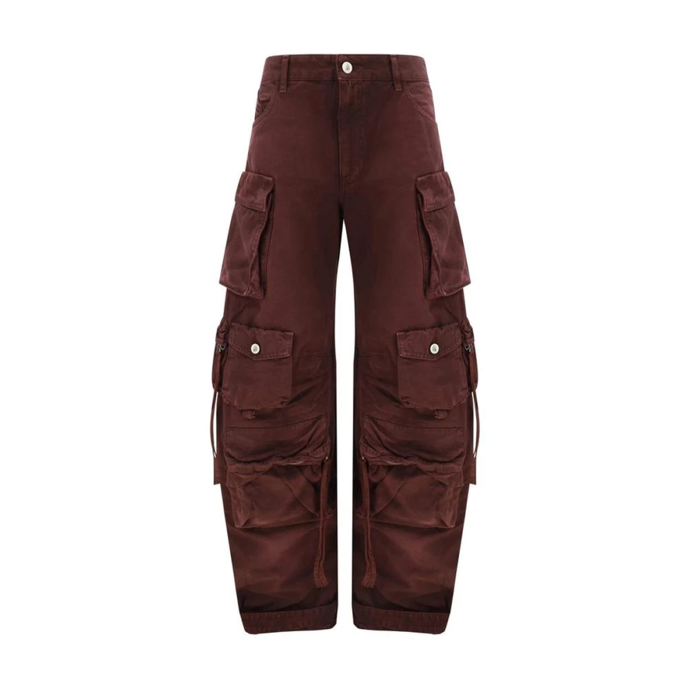 The Attico Cargo Broek Multipocket Stijl Red Dames