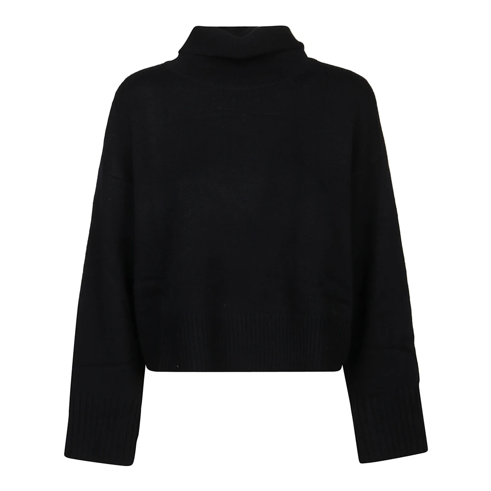 Loulou Studio Turtle Neck Sweater in Stintino Stijl Black Dames