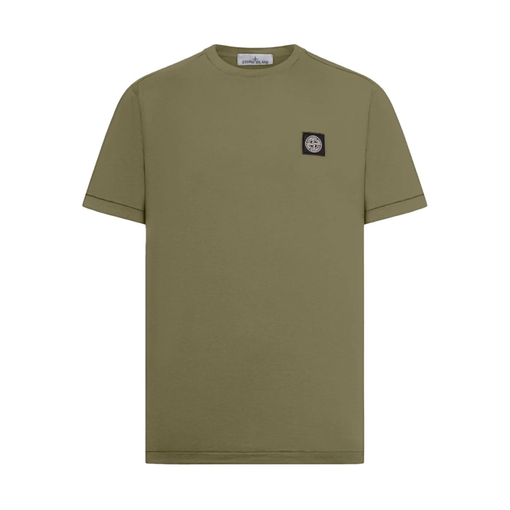 Stone Island Men's Green Cotton T-Shirt - T-Shirts - Xl - Tops