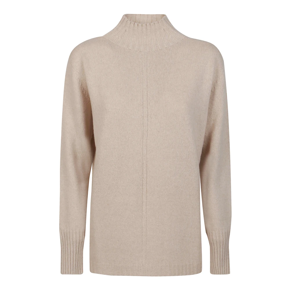 Drumohr Comfortabele Turtle Neck Sweater Beige Dames