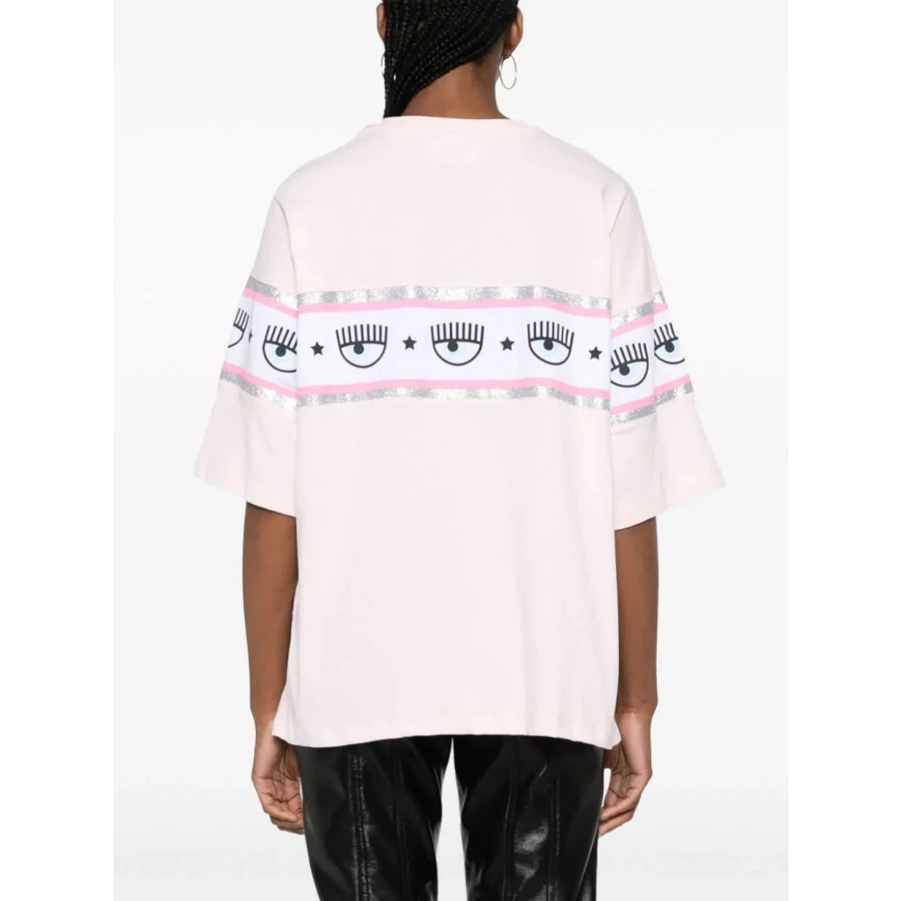 Chiara Ferragni Collection Klassiek T-Shirt Pink Dames